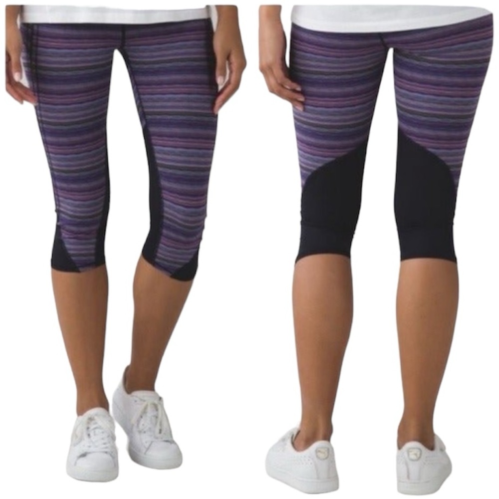 LULULEMON Vent It Out Crop Leggings EUC sz 6